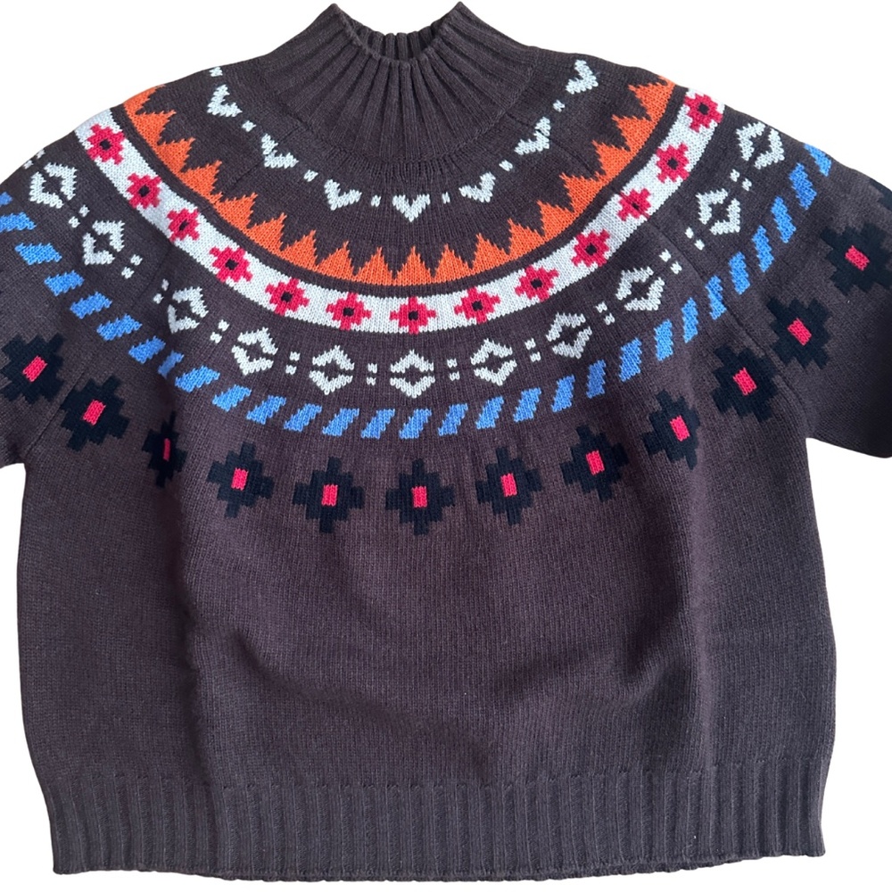 Weekend Max Mara Multicolor Patterned Turtleneck … - image 5